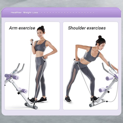 Ab Workout Equipment,Workout Equipment,Home Gym Equipment,Fitness equipment, Foldable, Knee Protection, Pulling the rope,WorkoutFor Stomach Workout,For Women/Men(350LB)