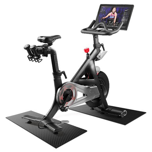 LM BODYCARE Bike Mat-6mm Thick Exercise Bike Mat,Treadmill Mat for Carpet & Hardwood Floors,Mats for Gym Equipment,Indoor Exercise Equipment Mat,Exercise Mat,Fitness Mat,Stationary Bike Mat, 12*25