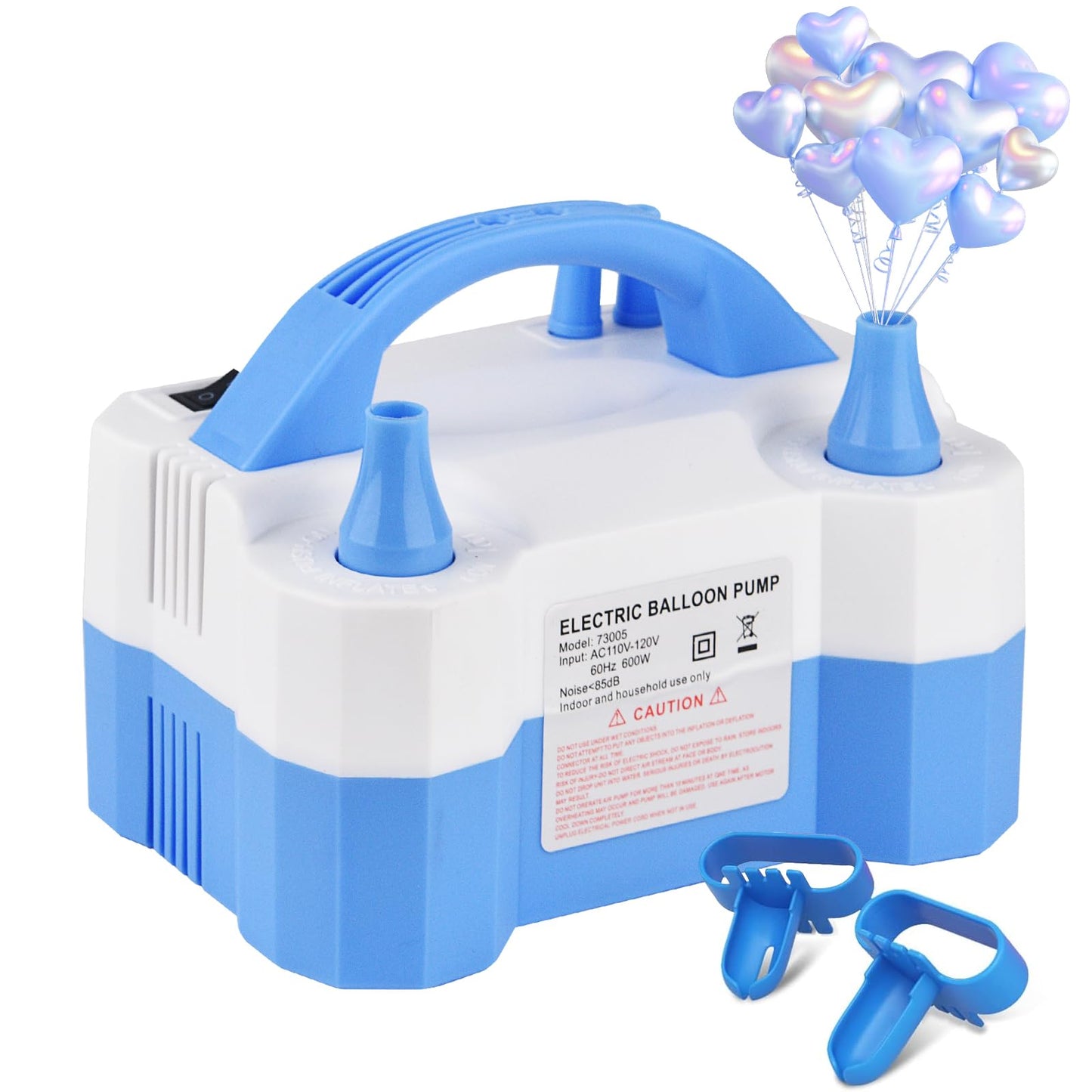 Electric Balloon Pump,Portable Electric Balloon Blower Machine Balloon Air Pump Dual Nozzle,for Birthday Shower Balloons Party Decorations