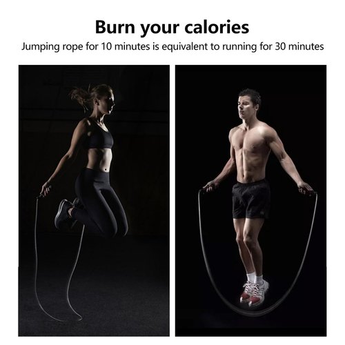 SZMKE Jump rope, indoor and outdoor equipment, suitable for students, men and women, and all age groups. Sports magic wand, adjustable length, easy to carry.