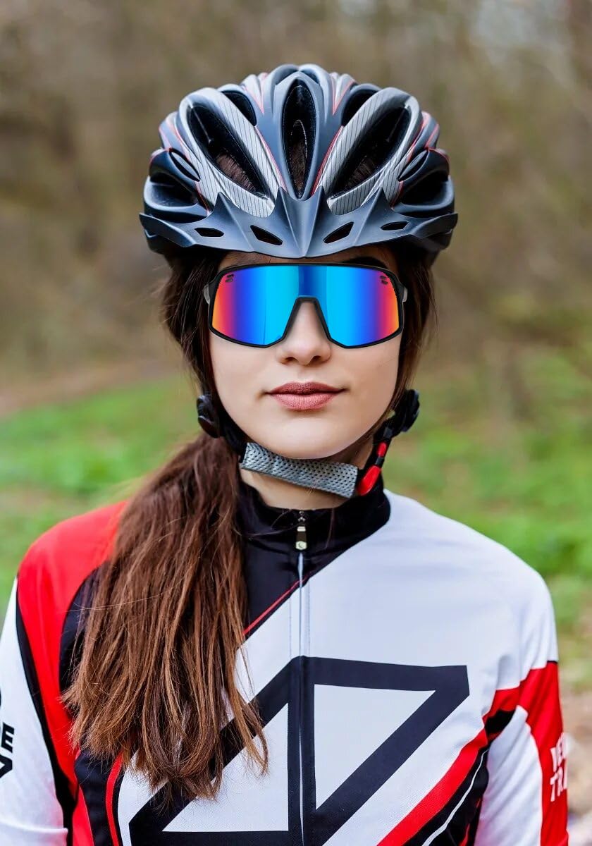 VEWOE Polarized Cycling Glasses Sports Sunglasses for Men Women UV400 Protection MTB Fishing Running Baseball Glasses
