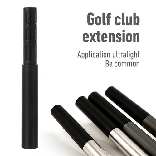 Bremorou 4 Pcs Golf Shaft Extension Golf Club Extension Rod Club Shaft Extensions Stick Extender Extensions for Graphite Shafts for Iron Wood Putter Accessories(Black)