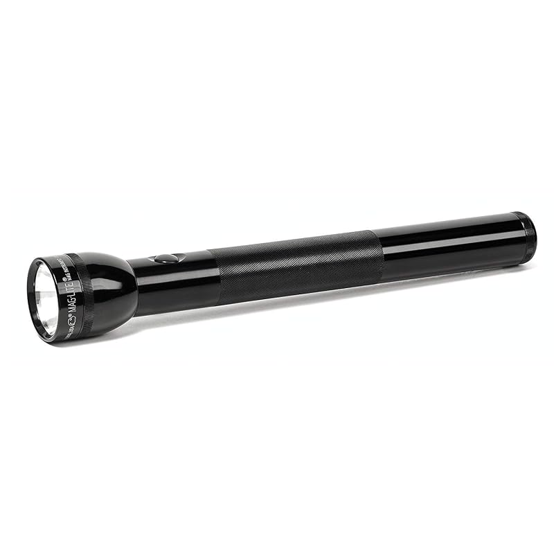 Maglite S4D015 Heavy-Duty 4-Cell D-Cell Flashlight in Display Box, Black