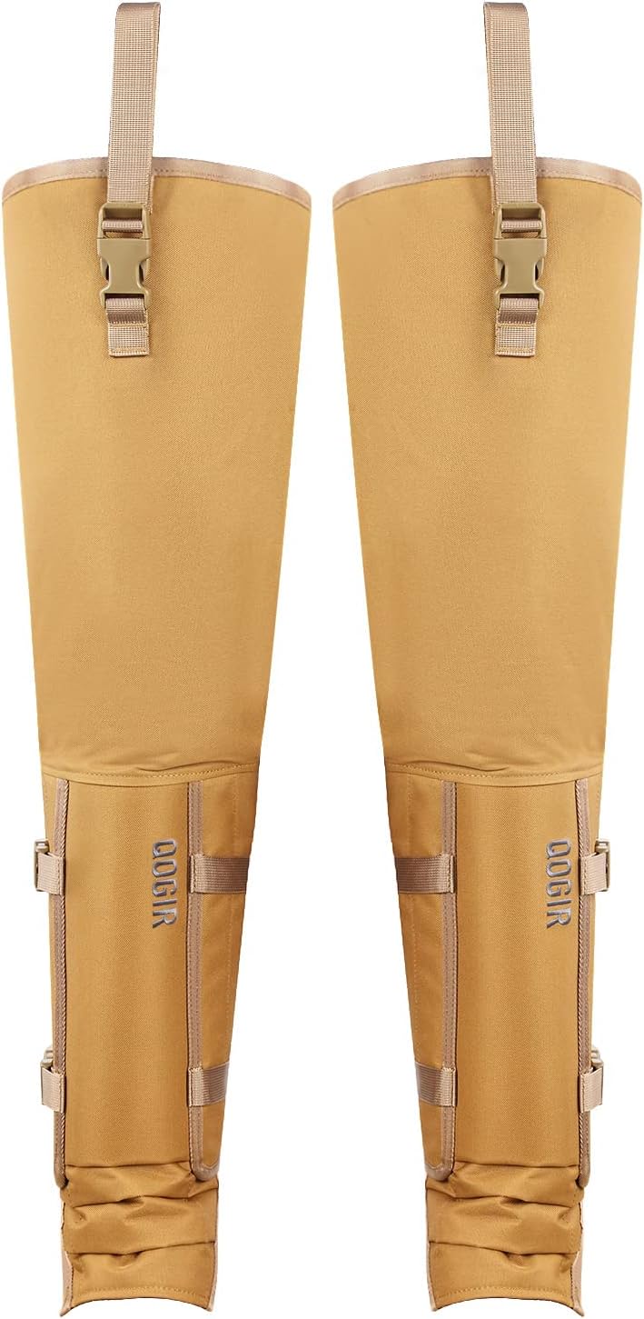 IceBlade Snake Chaps, Full Leg Protection from Snake Bites, Waterproof Hunting Gear, Adjustable Size Snake Guard Gaiters for Legs, Briar Thorns, and Brush, Durable Snake Bite Defense