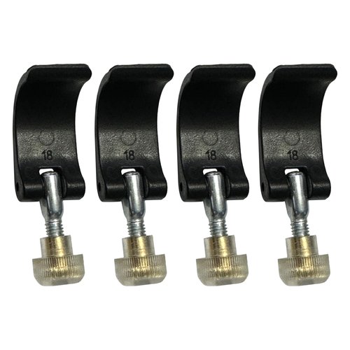 4 Pack Trikking Poles Lock Replacement, Walking Stick Clamp Replacement Parts External QuickFlip Lock Fastener Buckle Clip with Nut Screws