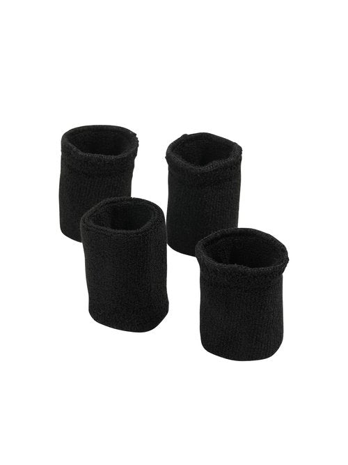 4 Pcs Sports Wrist Guards, Non-Slip Wrist Sweatbands, Lightweight Sports Wristbands, Black