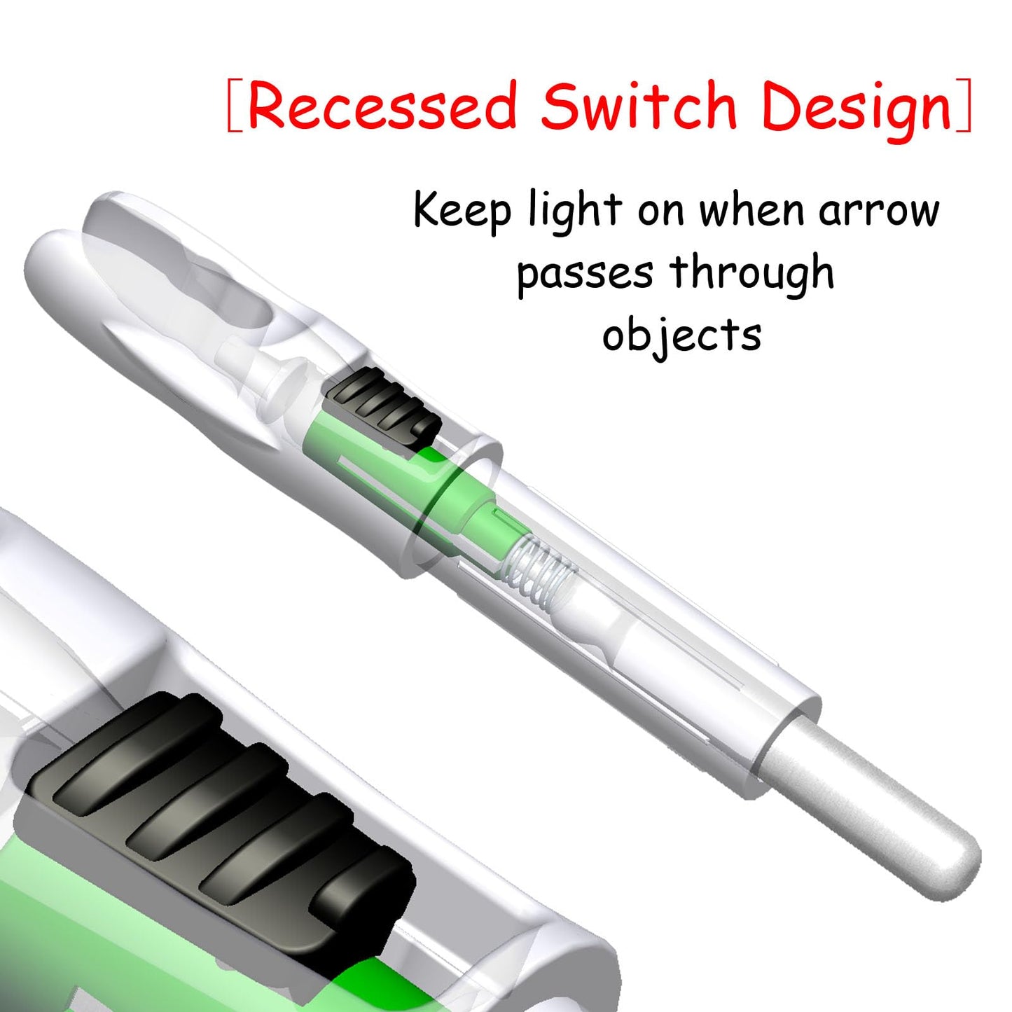 Reikawa G X H S GT Lighted Nocks for Arrows with .165 .204 .233 .244 .246 Light up Knocks Archery illuminocks Compound Bow LED Arrow Nocks for Hunting Shooting 6-Pack