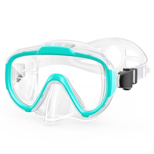 Norabidea Swim Goggles Adult Kids, Anti Fog Swimming Goggles with Nose Cover ,No Leaking Clear Snorkel Dive Mask 180 Wide View Men Women Youth Boys Girls
