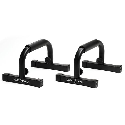Sweet Sweat Push Up Bars, by Sports Research - Durable, Non-Slip with Comfort Grip - Calisthenics Equipment for Bodyweight Fitness & Strength Training - Floor Stand Pushup Bar Handles for Men & Women