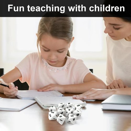 Fuhiueos 18Pcs/Set 16mm Addition Subtraction Symbol Dices Kids Mathematical Assistant Props Sculpture Educational Dices