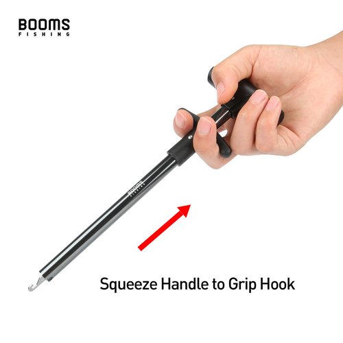 Booms Fishing R2 Hook Remover Aluminium Squeeze-Out Fish Hook Tools 10 Inches Silver