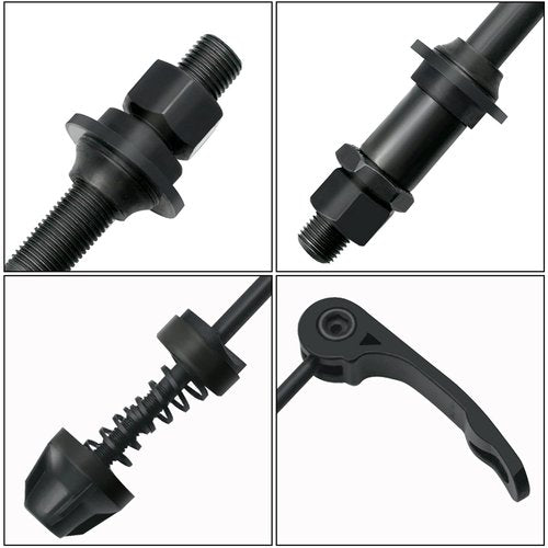 AiTuiTui 1 Pair Bike Quick Release Axle Skewer Bicycle Hub Parts, Front & Rear Axle Hollow Shaft Kit Replacement for Road, Mountain, MTB, BMX Bikes