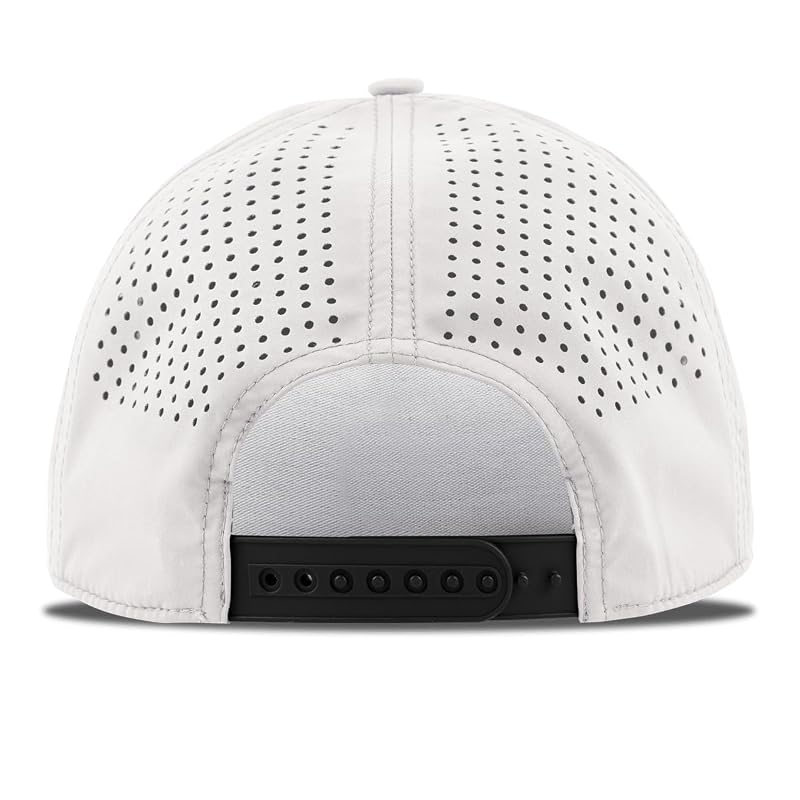 Branded Bills Oklahoma Interlocking Curved 5 Panel Hat - White (Men)