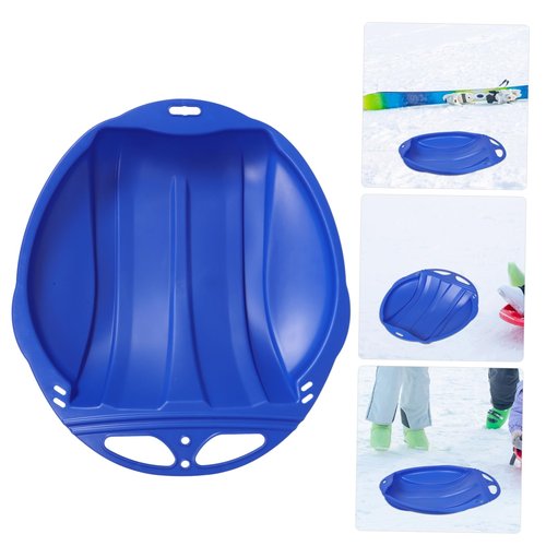 Totority Plastic Sand Sled for Snow Grass and Beach with Pull Rope Versatile Sliding Board for Boy Girl and Adults Outdoor Sled for Family Fun and Adventures