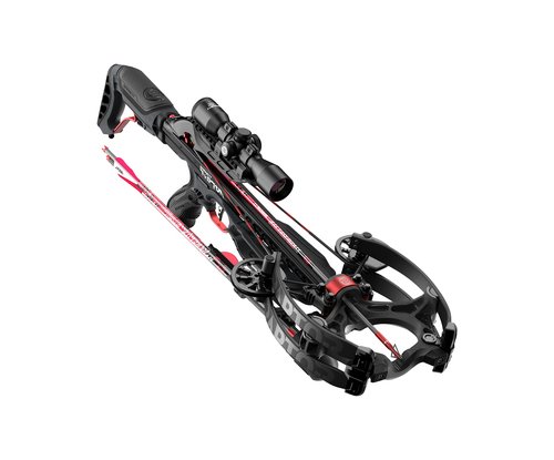 Barnett Hyper Raptor Crossbow, High-Speed Compact Crossbow Package with 4x36 Multi-Reticle Scope, Three HyperFlite Arrows, Without Crank Device