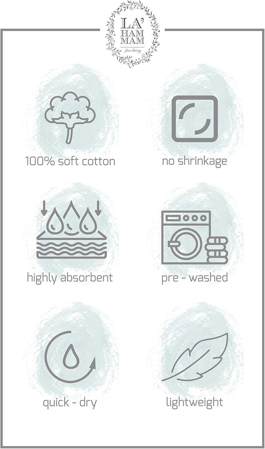 Morrocan Beach Towels | Cotton Blanket Throws, Easy to Carry, Sand Free, Absorbent, Quick Dry, Turkish Towels for Travel Camping Bath Sauna Beach Gym Fitness Pool Yoga SPA by Lahammam (1, Cordoba)
