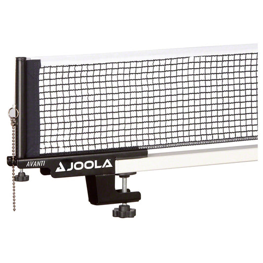 JOOLA Premium Avanti Table Tennis Net and Post Set - Portable and Easy Setup 72" Regulation Size Ping Pong Screw On Clamp Net, ‎ 72"L x 0.5"W x 6"H, White/Black