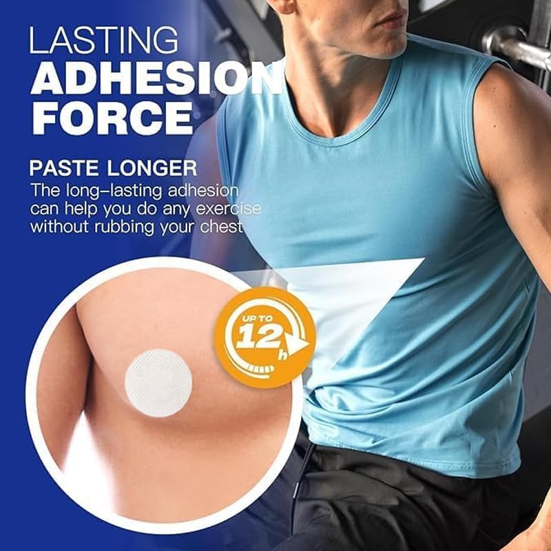 100 Pairs(200 Pieces) Men's Nipple Cover, Hide Nipple Tape, Anti-Chafing Nipple Covers for Sport and Daily Wear