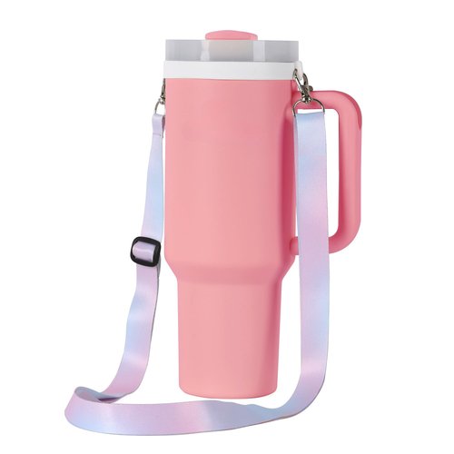 Anjonova Adjustable Water Bottle Holder with Strap 30-59", Compatible with Stanley 40/30/20oz Tumbler, Owala, Hydroflask and YETI, Water Bottle Carrier for Outdoor Gym Travel, Cup Accessories, Unicorn