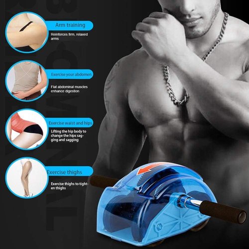 YtotY Ab Roller for Abs Workout - Abdominal Exercise Rollers with 4 Wheels, Muscle Exerciser for Women & Men