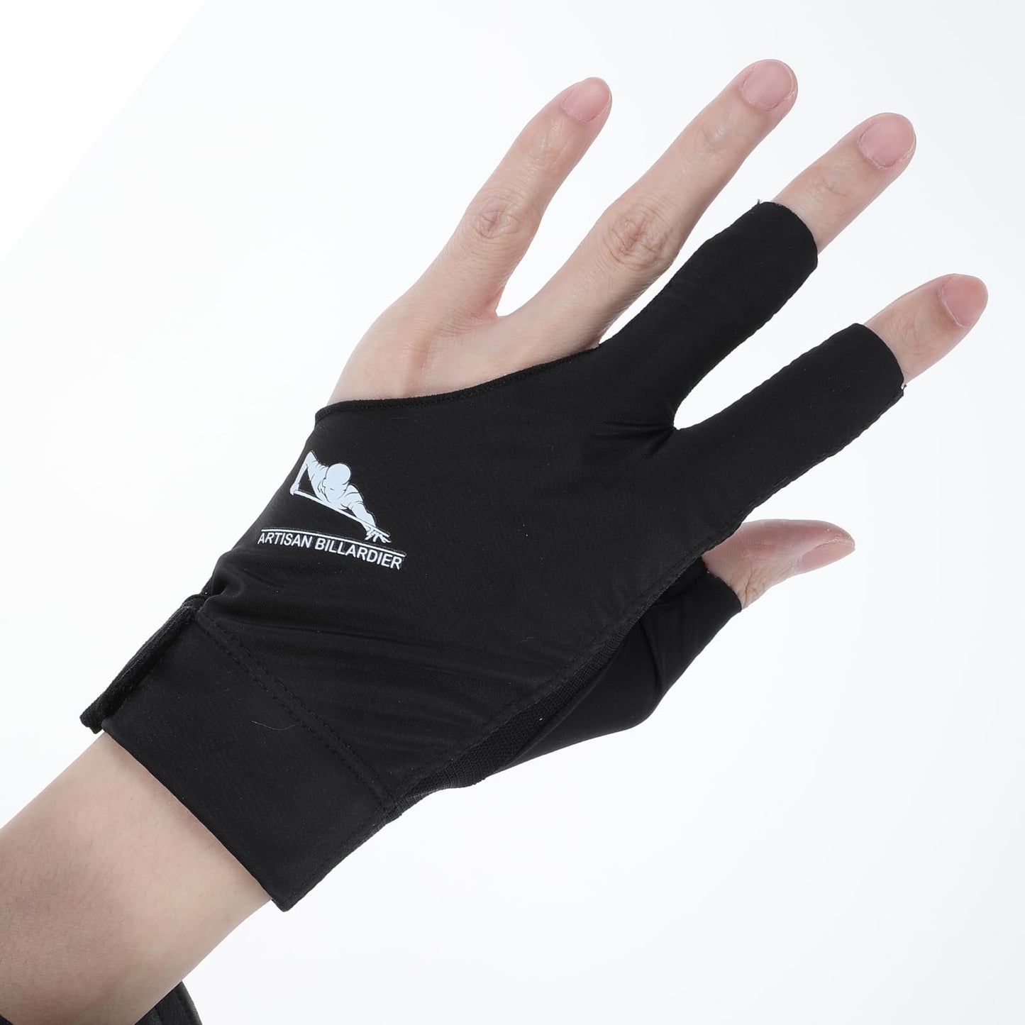 1 pcs Left Hand Billiard Gloves for Men Billiards Glove Pool Splicing Process Snooker Cue Sport Glove Popular Sizes Man Woman Elastic 3 Fingers Show Gloves Quick-Dry Breathable Billiard Pool