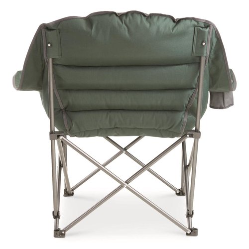 Guide Gear Oversized Extra Large Padded Camping Chair, Portable, Folding, Large Camp Lounge Beach Chairs for Outdoor, Adults, Men and Women, Heavy-Duty 400 Pound Capacity, with Cup Holder Green