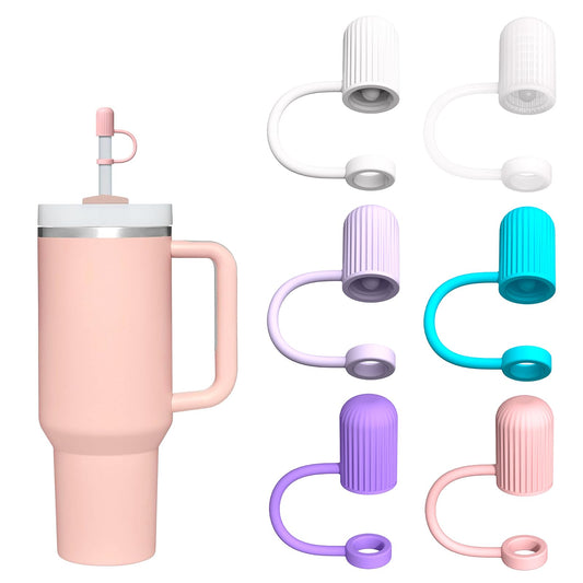 Adjustable Straw Cover Cap for Stanley, and Compatible with Simple Modern|Yeti|Hydro Flask|Reduce|Owala|Beast|Hydrapeak Tumbler Straw, All Brand of 6-12mm Straw, Straw Stopper Topper Accessories