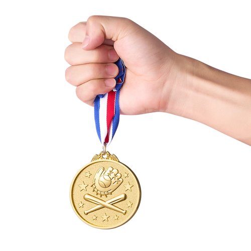 Abaokai 12 Pieces Baseball Medals for Award,Softball Medals for Kids Sports Baseball Games, Party Favors, 2 Inches