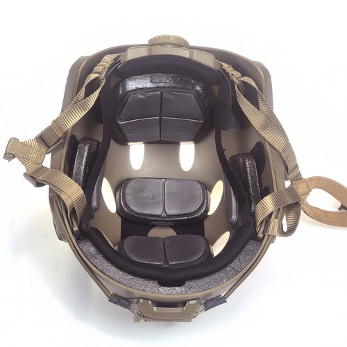 H World Shopping Tactical Airsoft Adjustable Fast Protective Helmet PJ NVG Mount for Tactical Airsoft Paintball DE(X-Large)