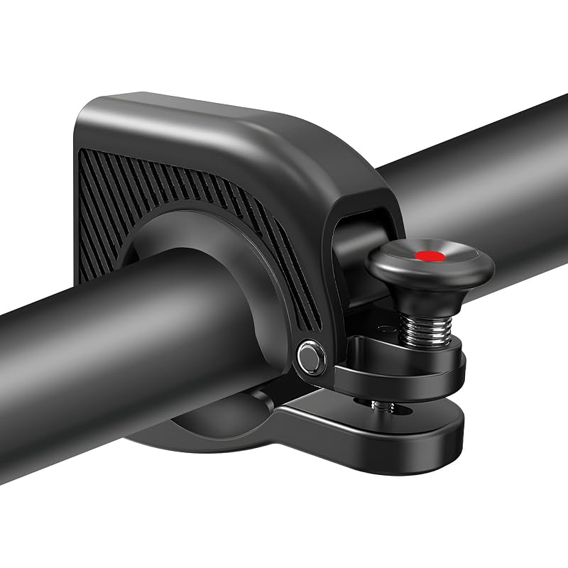 Bike Horn with Aluminum Casing 90dB - Fits 22.2–31.8mm Handlebars, Black