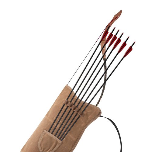 Archery Bow Carrier with Arrow Slots,Archery Back Arrow Quiver Arrow Holder,Adjustable Shoulder Strap for Outdoor Hiking Shooting Hunting,Shooting Targeting,Training,Cosplay,Archer Accessories