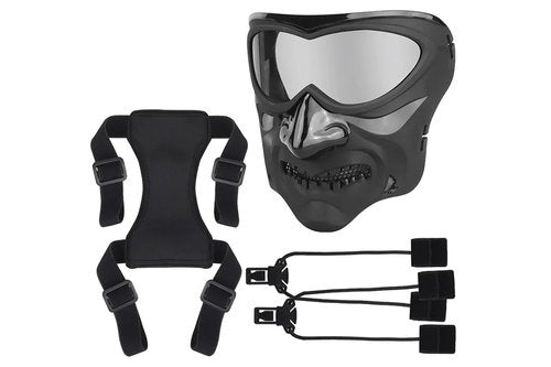Lancer Tactical Gear Airsoft Full Face Mask Breathable Mesh (Night Knight)