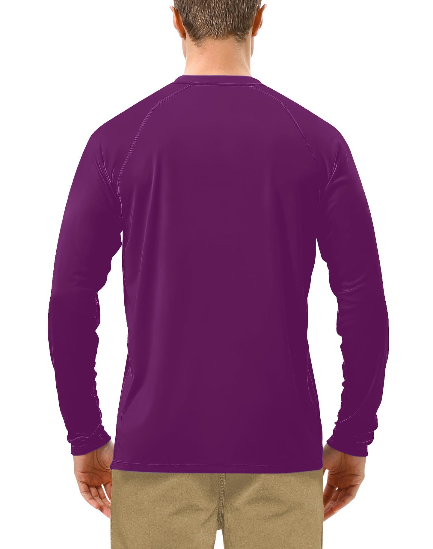 Roadbox Mens UPF 50+ Long Sleeve SPF Diving Rash Guard UV Sun Protection Shirts for Outdoor Fishing Hiking Swimming Running