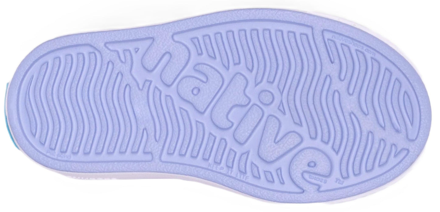 Native Shoes Unisex-Kids Jefferson Sneakers, Future Purple/Shell White, 6 Big Kid