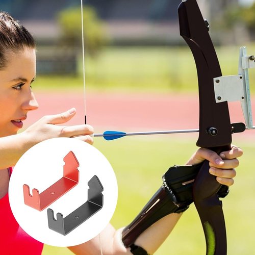 SUPERFINDINGS 2Pcs Bow String Separator Tool Bowstring Separator Install Peep Sight Installer Black Red Archery Accessories for Compound Bow Nock Peep Sight Installer Accessories