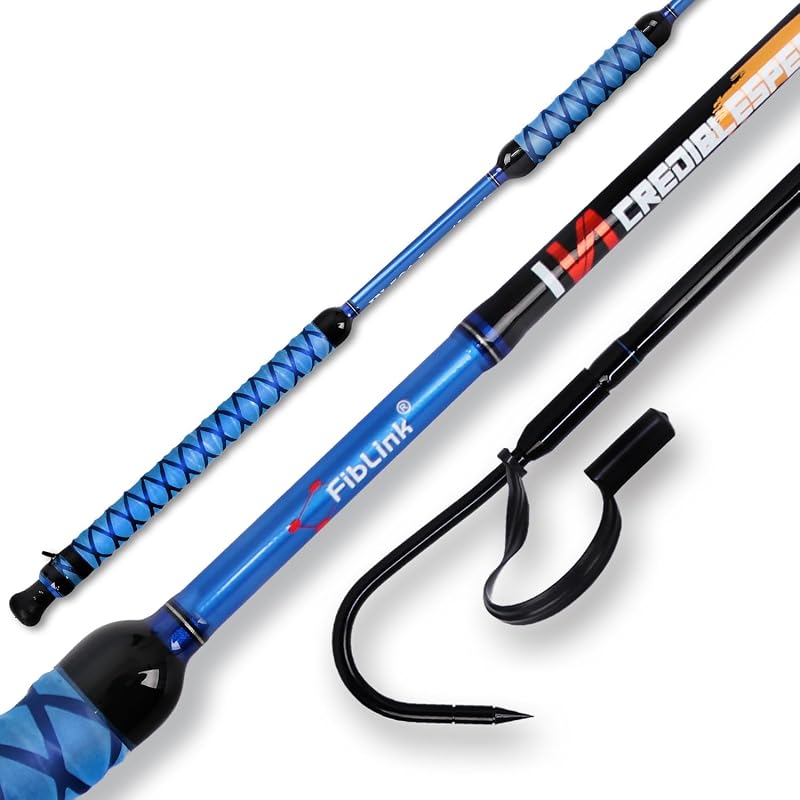 Fiblink 5' Fiberglass Gaff with Stainless Steel Hook | Non-Slip Grip, Saltwater Offshore