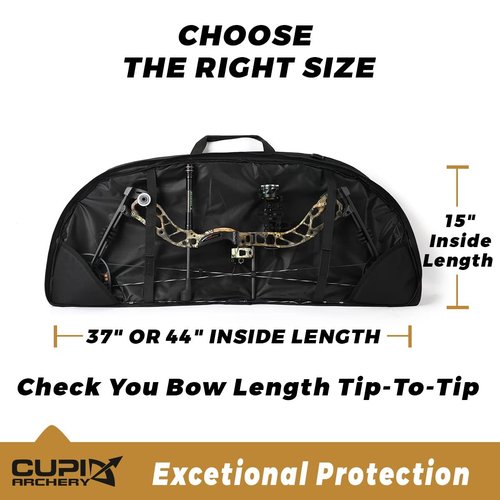 LWANO Compound Bow Case Soft Light-Weight Bow Bag with Arrow Pocket and Backpack Straps