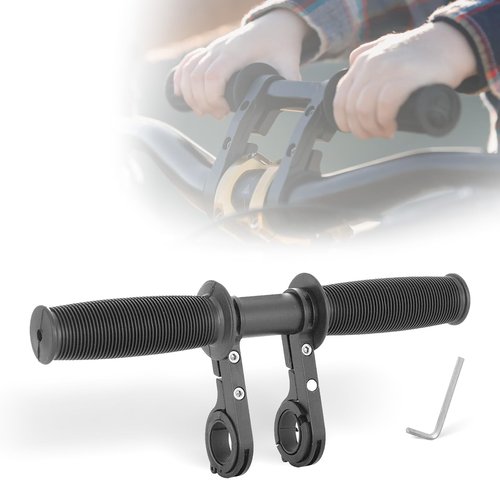 HANEVEAR Kids Bike Handlebars Extender, 2 in 1 Child Bike Handlebar & Bicycle Handlebar Extension, 11.8" MTB Bracket Accessories for Mountain Bike BMX Cycling, Fit 25-32mm Bars Caliber