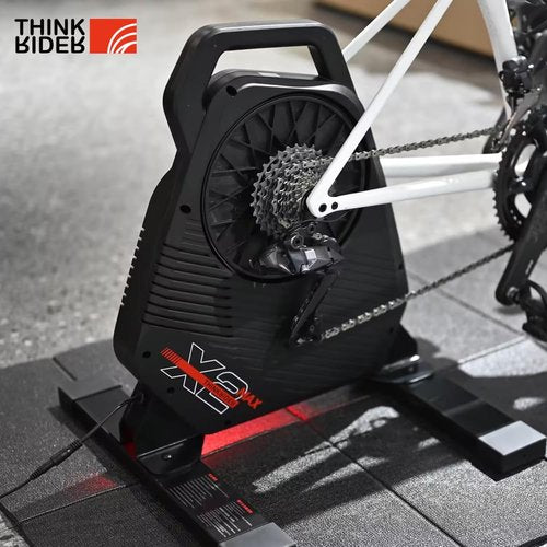 ThinkRider X2Max Smart Bike Trainer Cycle Trainer Bicycle Trainer, Quiet Portable Design for Indoor Driving, Simulates 18% Slope, ANT + & BLE
