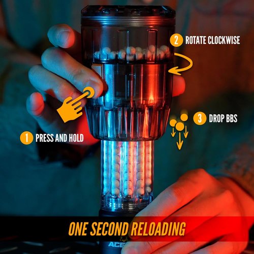 ACETECH Airsoft Grenade AceHive 40mm BB Nade for Rapid Reload (Single)