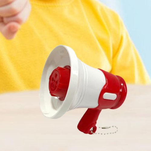 Hisxrcal Handheld Amplifier for Outdoor Activities, Portable Megaphone Speaker for Cheerleading, red