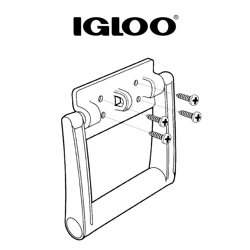 Igloo 90-100 Quart Cooler Handle Bracket - Swing-Up, White