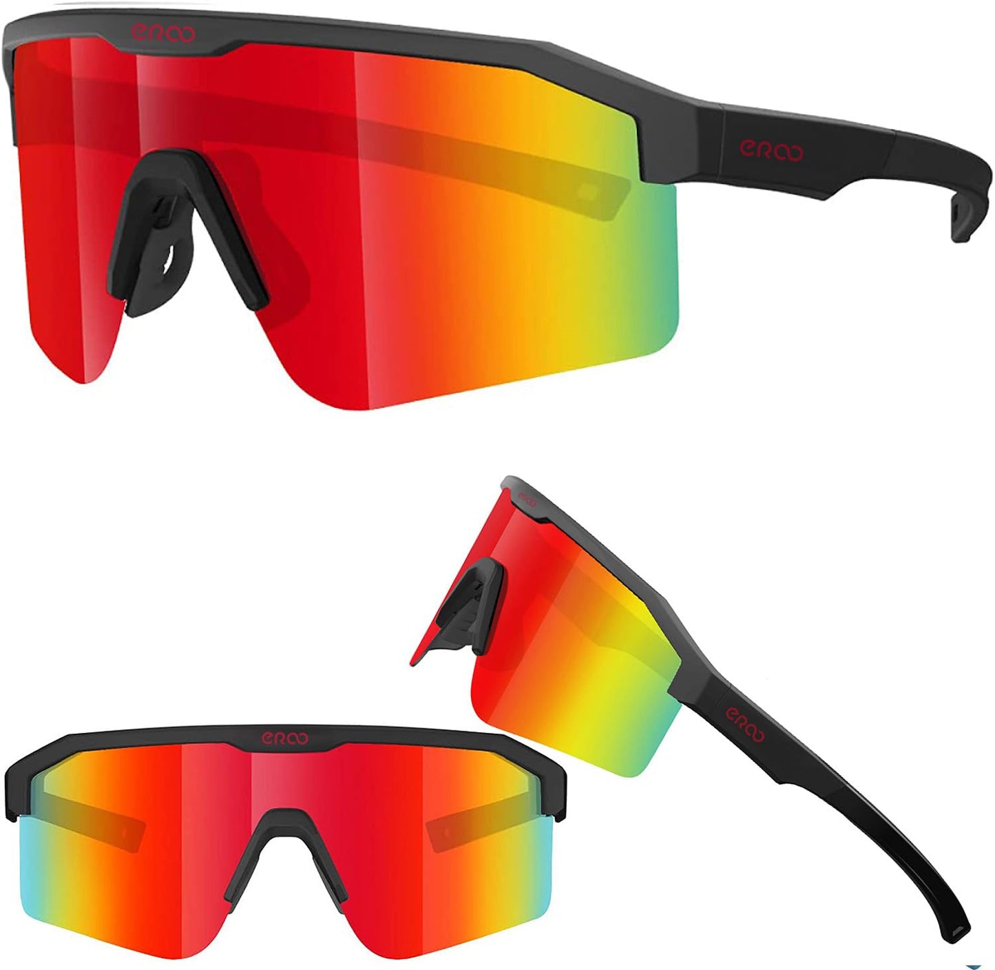 ER00 Eazyrun F24 Polarized Small Sport Sunglasses for Youth Women Kids, Baseball Cycling Running MTB Softball Padel Beach Volleyball Sports