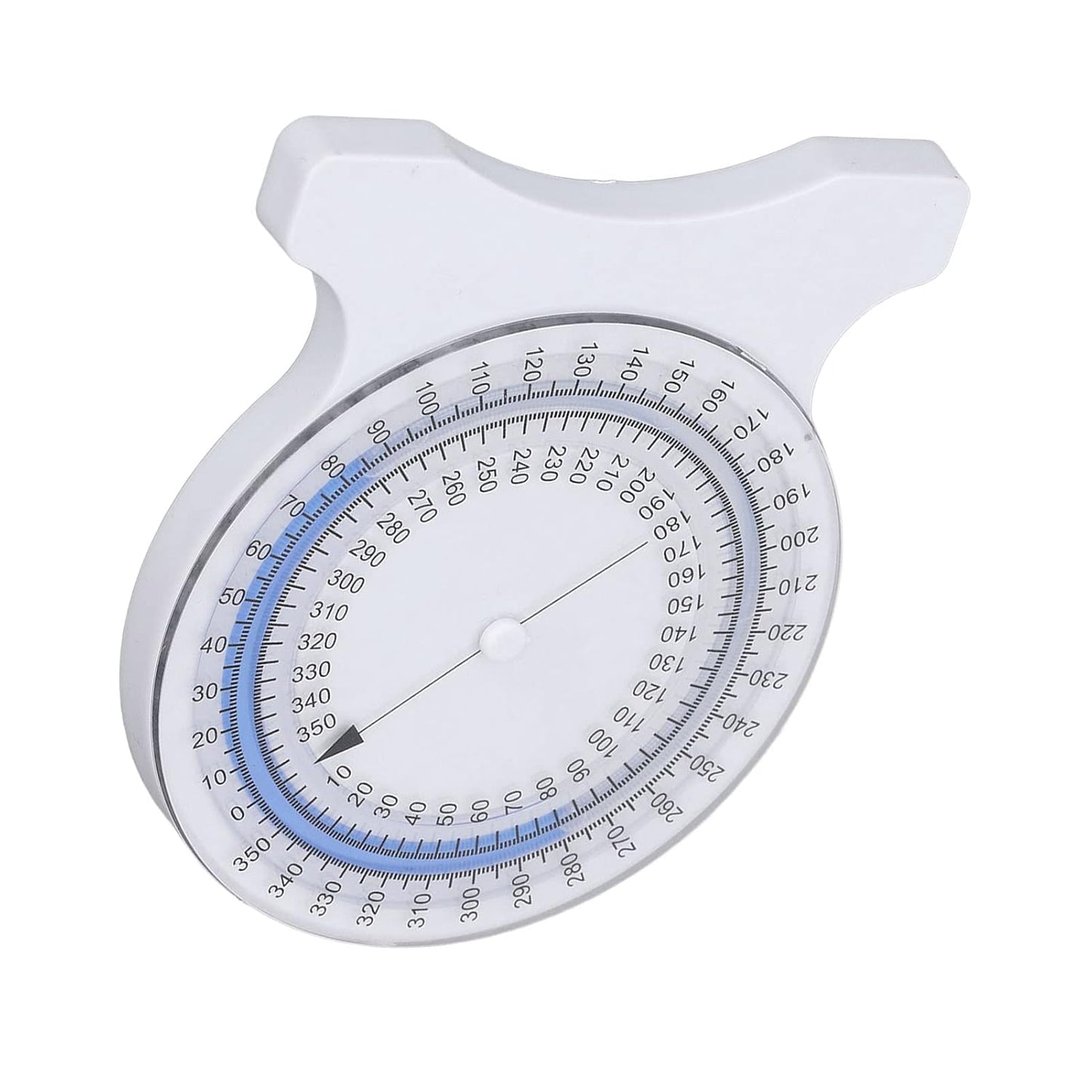 Inclinometer, Bubble Good Sealing Non Leak Clean Physical Therapy Inclinometer 0 to 360 Degree Measurement for Range of Motion Measurement (Blue)