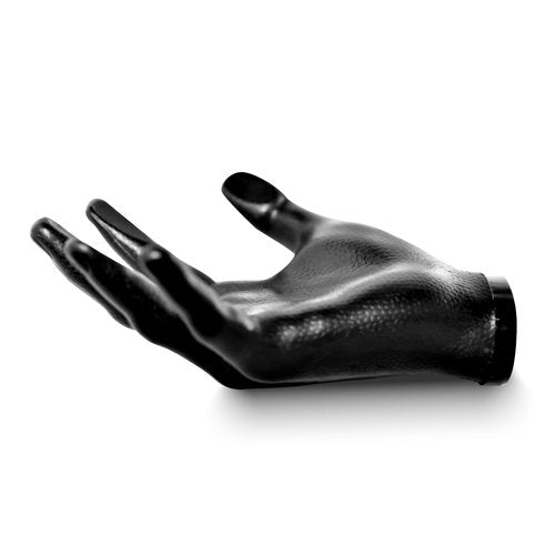 LOCZAR Basketball Holder, Hand Sculpture Ball Holder Wall Mount Art Decor Stand Storage Rack Organizer Display Case Man Cave for Football Soccer Gift Ideas for Him Men Boys Gamers (Black Ball Holder)