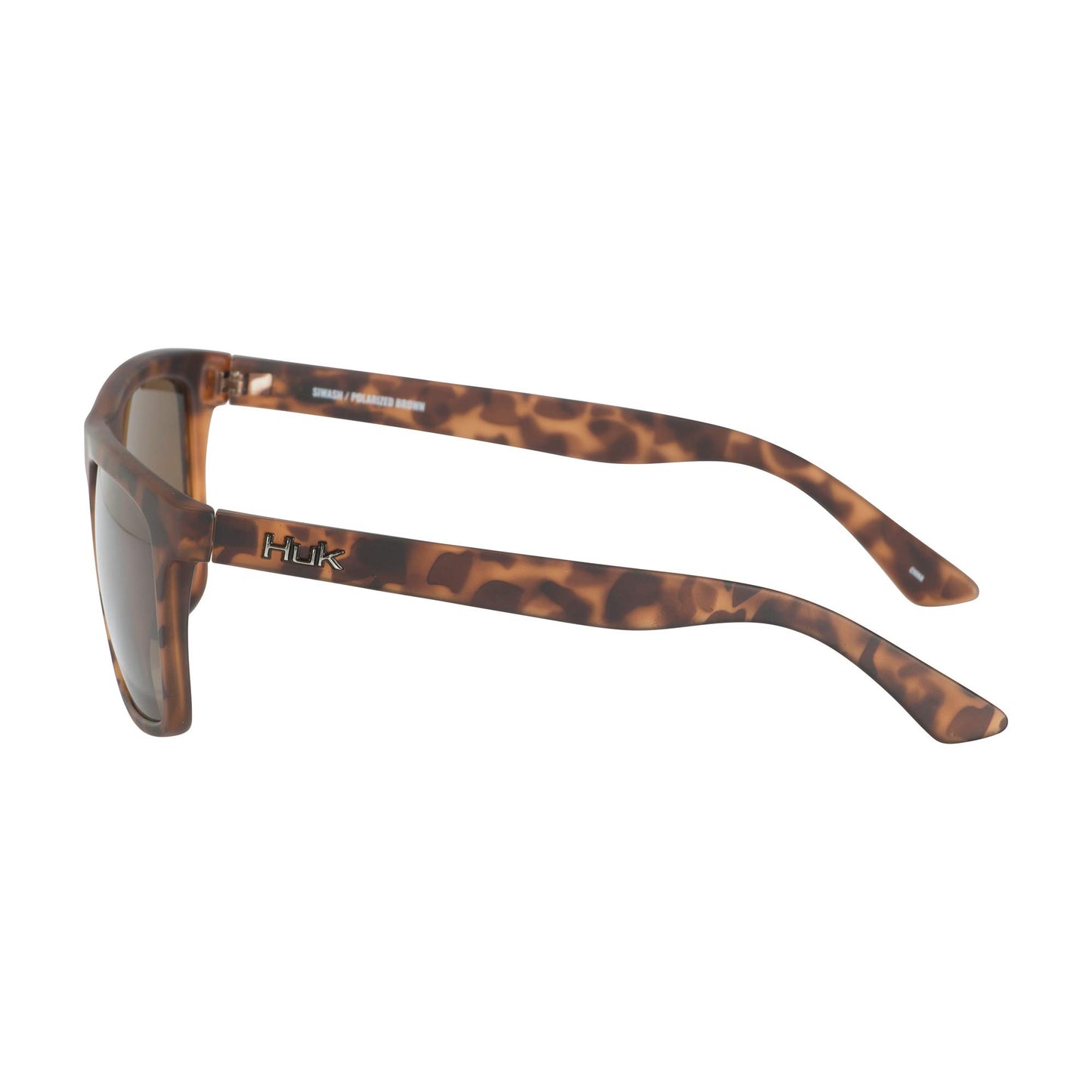 HUK Sunglasses, Polarized Lens Eyewear with Performance Frames, Fishing, Sports & Outdoors Sunglasses, (Siwash) Brown/Tort, Medium