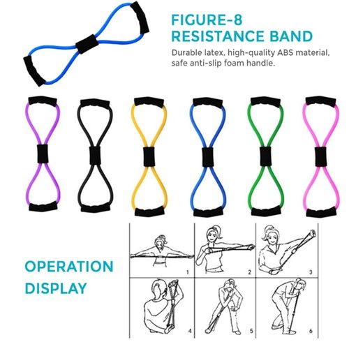 Pilates Essentials Kit, Better ME Pilates Essentials Kit for Women, Better Me Pilates Kit, Booty Bands for Working Out Glutes Yoga Ball 25cm Figure 8 Resistance Band Yoga Bands for Stretching (Pink)