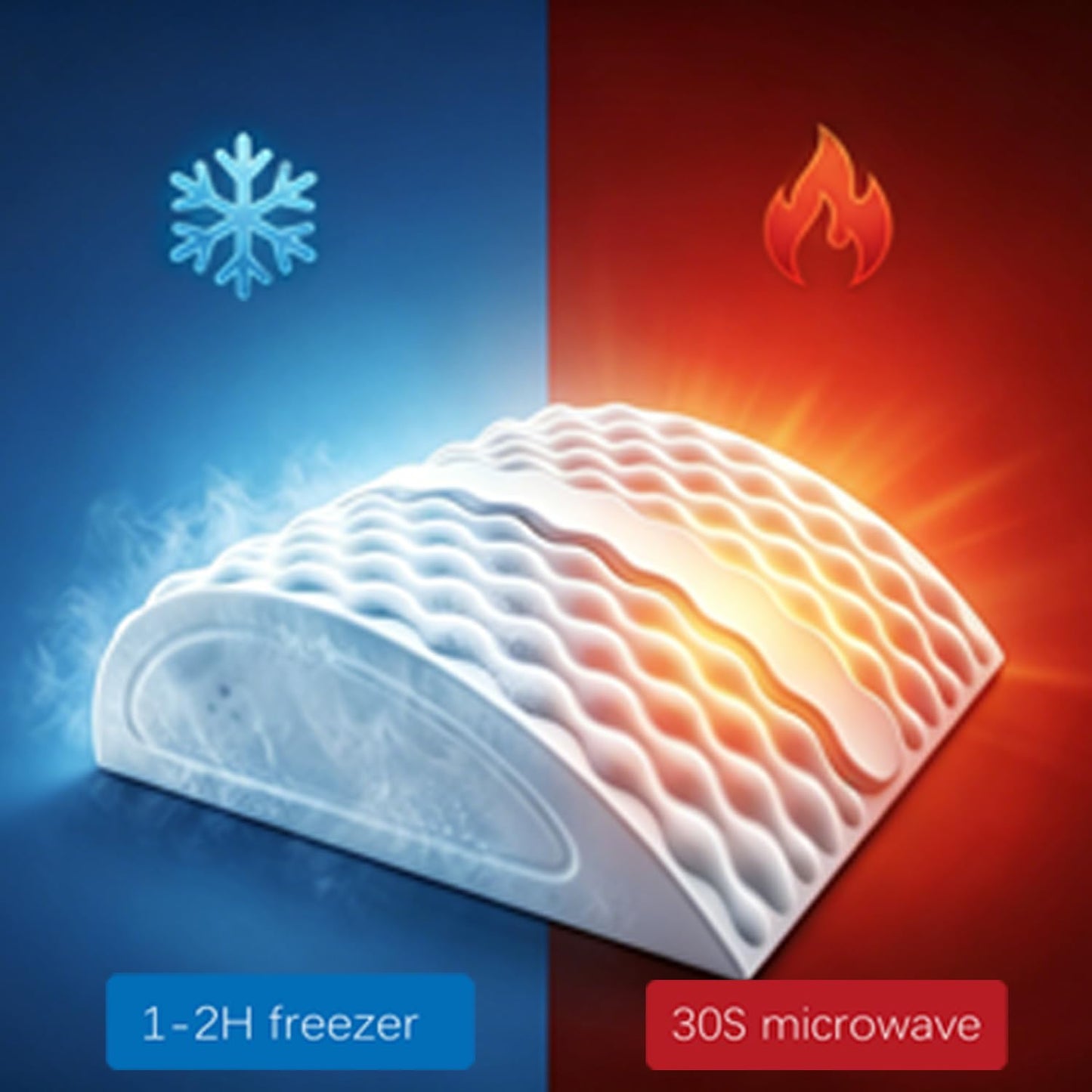 ANORM Leg Recovery Device FSA Pillow - Deep Cold & Hot Therapy for Circulation and Pain Relief, RLS, Cramps, Soreness, Edema, Swollen - Long-Lasting & Deep Penetrating