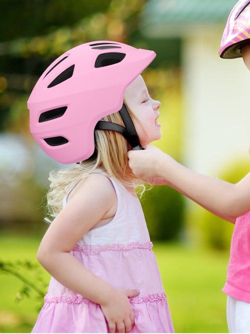 XJD Toddler Helmet Kids Bike Helmet for Infant/Baby Multi-Sport Adjustable Skateboard for Kids Boys Girls Lightweight for Age 1 and Older (Pink, X-Small: 18.11"-20.08" / 46-51 cm)