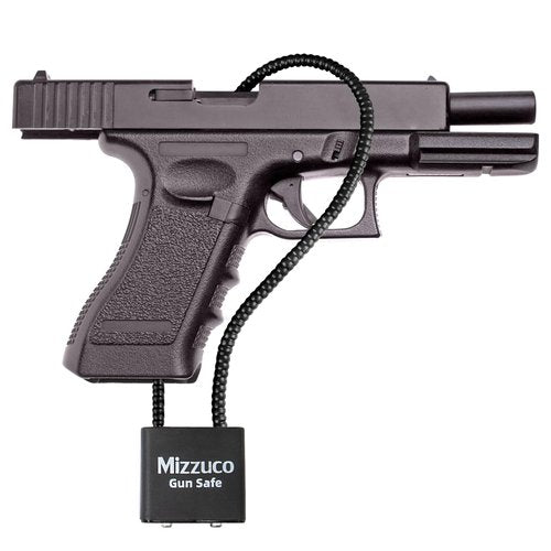 Mizzuco Cable Gun Locks with Keys Simple Operation 15" Compatible with Pistols, Handguns, Rifles, and Shotguns, Home and Storage for Firearm Locking and Safety 3PCS